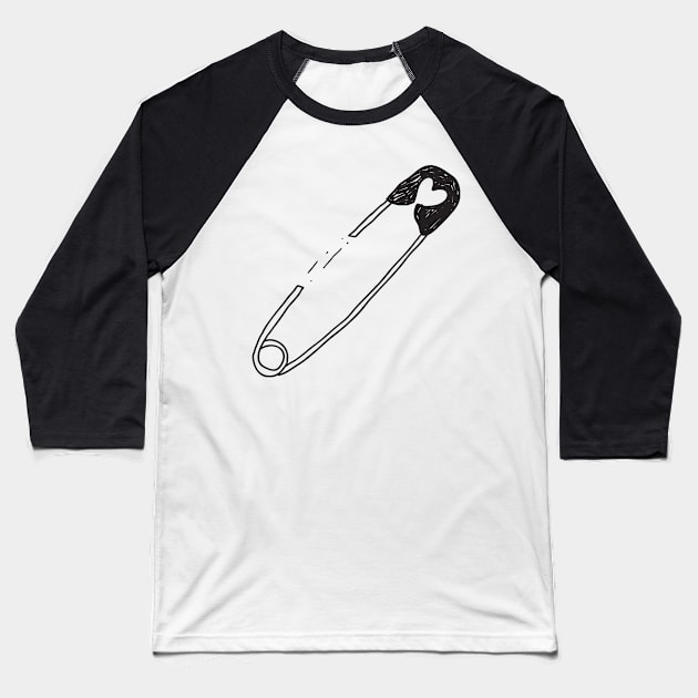 Safety pin Baseball T-Shirt by kostolom3000